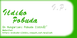 ildiko pobuda business card